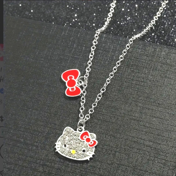 Hello Kitty Rhinestone Necklace - Picture 2 of 8